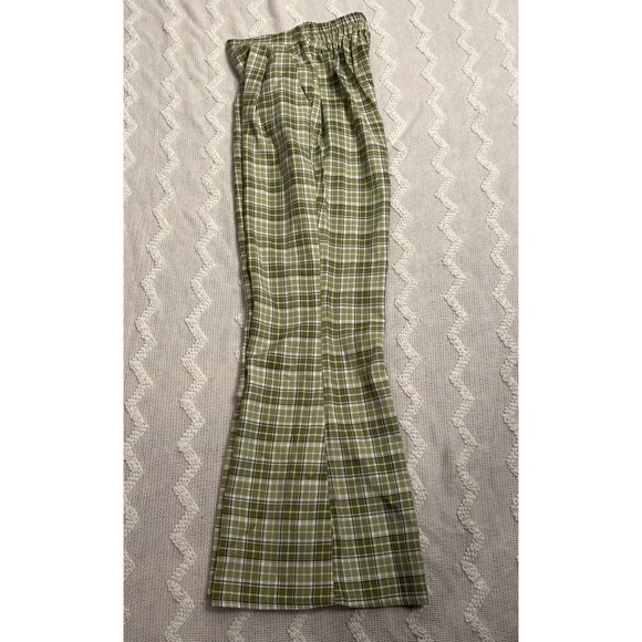 Shein Elastic Waist Plaid Flare Leg Pants. Size 2 - Picture 5 of 10